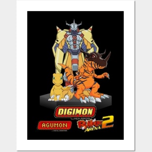 Agumon Evolutions-For Digimon Rumble Arena lovers Posters and Art